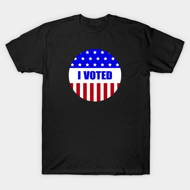 I Voted Sticker T-Shirt by themadesigns